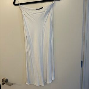 White midi skirt